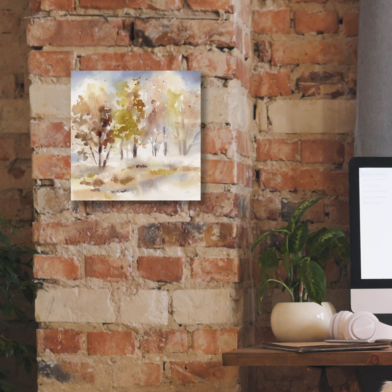 Art mural sur toile Winston Porter «Autumn Grove» par Katrina Pete, H 12 po x l 12 po x P 0,75 po