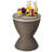 Kaeto Outdoor Plastic Bar Table with Extendable Tabletop-1661766219