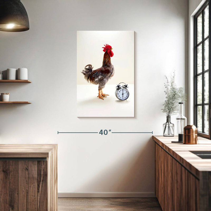The Noisy Rooster, 36" H x 24" W