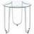 Chrome 2-piece Round Coffee Table Set