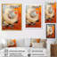 Échos orange et beige de formes modernes II - art mural abstrait-432993810-432993821