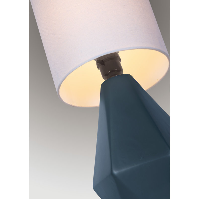 Lampe de table en céramique Bret, Noir de jais