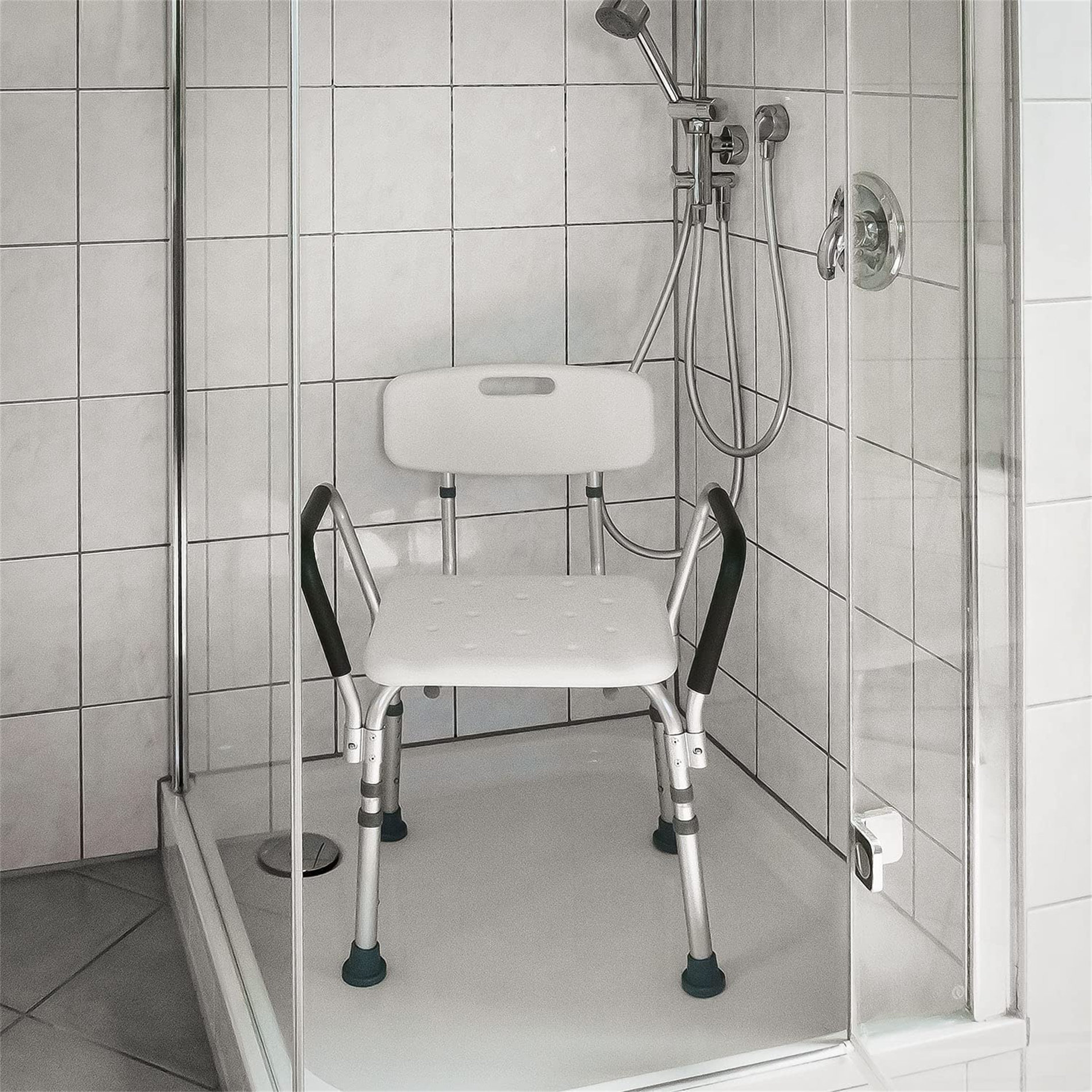 Levi Beer Cinambei Shower Chair Height Adjustable Tub Shower Bench