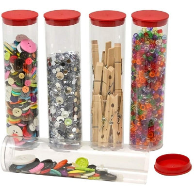 Plastic Storage Tubes 2" X 8.25"