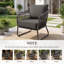 Ensemble de 4 coussins de chaise d'extérieur de luxe 22 x 24 x 6 pouces - Ensemble de 4 coussins de siège résistants à l'eau pour meubles de patio-106200199