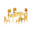 7 Pcs Grade-A Teak Wood Dining Set: 83" Rectangle Table And 6 Atnas  Armless Chairs #11AT1800-835055168
