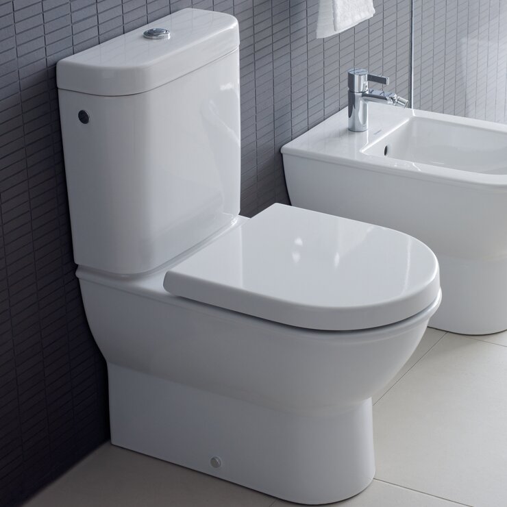 Duravit Darling New 1.28 GPF (Water Elongated Two-Piece Toilet ( Seat Not Included) | Wayfair