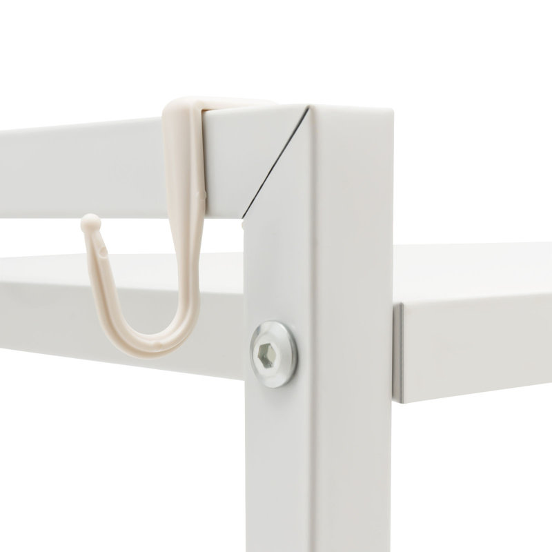 Makay  Extendable Microwave Oven Rack Shelving Unit, White