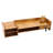Solid Wood Desk Organizer Set Computer Monitor Stand with Lockable Drawer