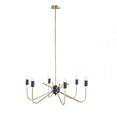Lustre en métal 6 lumières