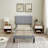 Grey Twin Size Velvet Upholstered Platform Bed Frame with Diamond Tufted Headboard, No Box Spring Needed-809376607-805318852