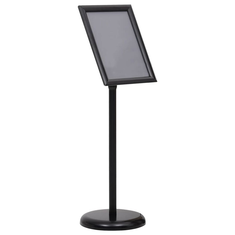 Support pour affiche Vidaxl A4, Noir