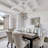 Xareni 9 - Light Smoked Glass Globe Cluster Chandelier