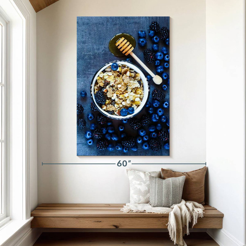 Yarlin Nutritious Dark Berries, 51" H x 34" W