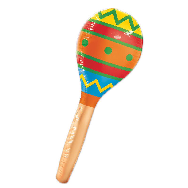 Maraca gonflable - paquet de 6