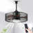 Outdoor Ceiling Fans With Lights For Patios,caged Ceiling Fans With Remote Control,waterproof Plug In Gazebo Fan With Hanging Hook For Outside Porch