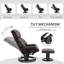 Fauteuil inclinable de massage avec repose-pieds HOMcom
