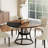 47.24" Round Dining Table For 4(without chair), Kitchen Table, Dining Table, Circle Table, Dining Room Table, Dinner Table,Space Saving Wood Kitchen & Dining Room Tables-84256162