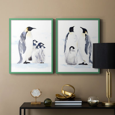Emperor Penguins I-Premium Framed Print -Ready to Hang - No Nails Required - No Nails Required