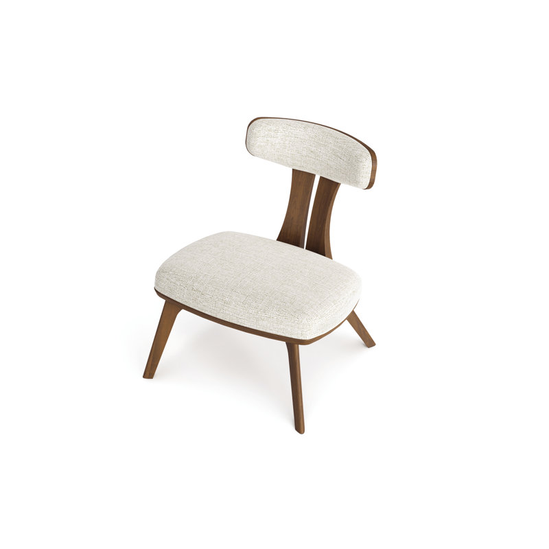 Estelle Lounge Chair, Hemp, Walnut