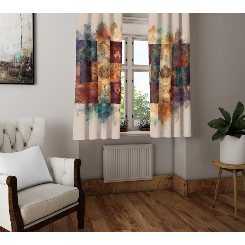 Semi Sheer Curtain Pair, 40" W x 61" L