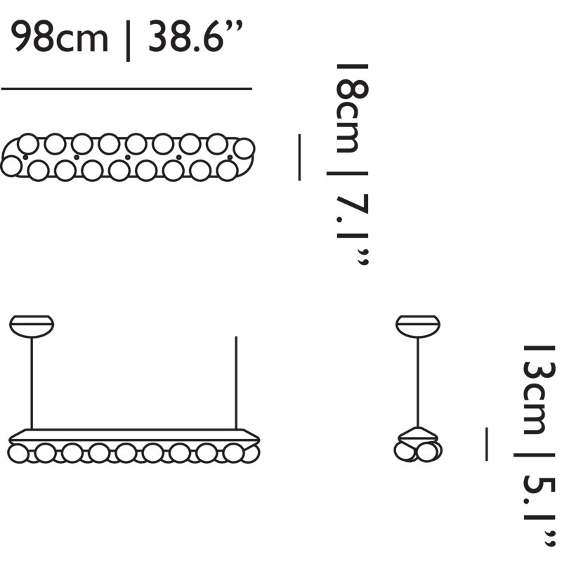 Prop LED Pendant, 2700K (Soft White), Single