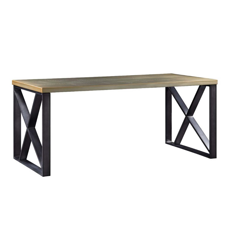 Bureau Ensley, aluminium doré