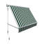 Store banne rétractable Awntech Mesa, 194 cm x 61 cm x 61 cm, rayures vert forêt/blanches-28212954-28213179