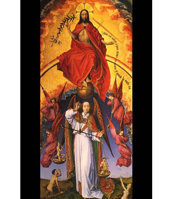 " Christ With The Archangel Michael "