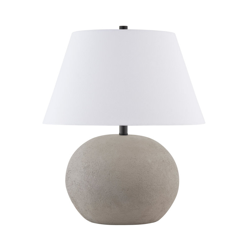 Cuerdas 24" Table Lamp with Fabric Shade, Gray