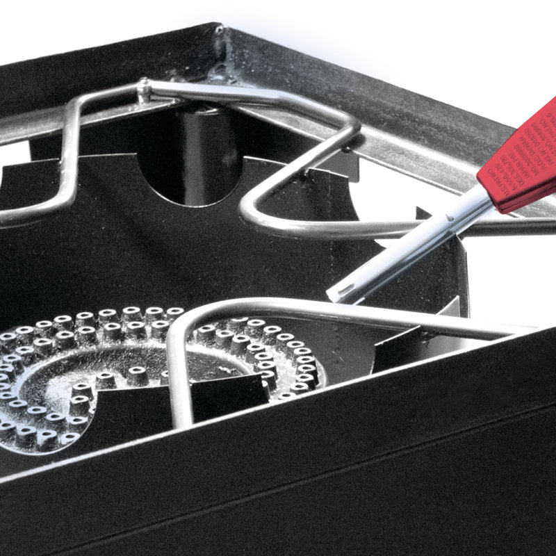 Black Steel 3-Burner Propane Outdoor Stove with Stand