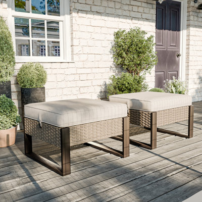 Creal Upholstered Outdoor Ottoman