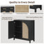 Boho - Buffet en rotin avec tablettes réglables-344095792-336379160