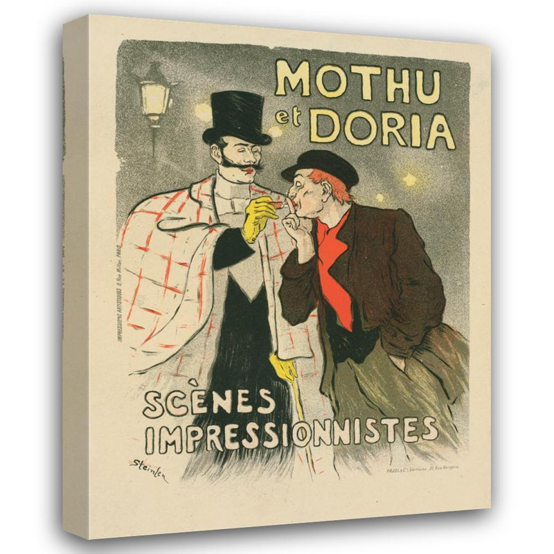 «Moth and Doria» par MuseumPrints - Art mural sur toile tendue avec châssis, H 24 po x l 17 po