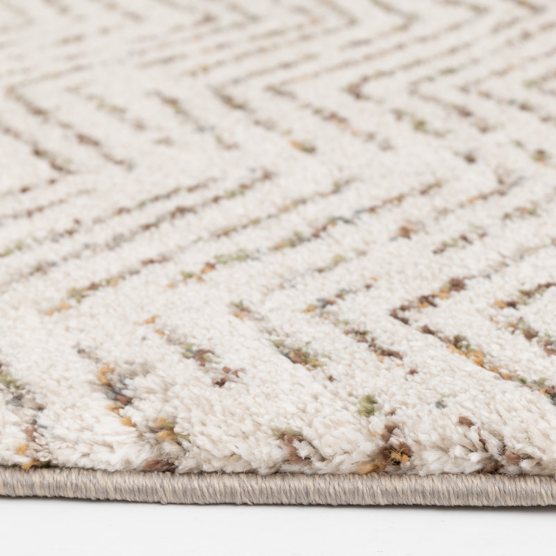 Tapis crème Hokku Designs, Rectangle 4 pi 11 po x 7 pi 3 po