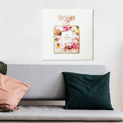 « paris floral parfum », impression encadrée