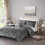 Ensemble d'édredon en velours élégant avec coussin décoratif