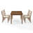 Herald 5-piece Dining Table Set For 4-57318450
