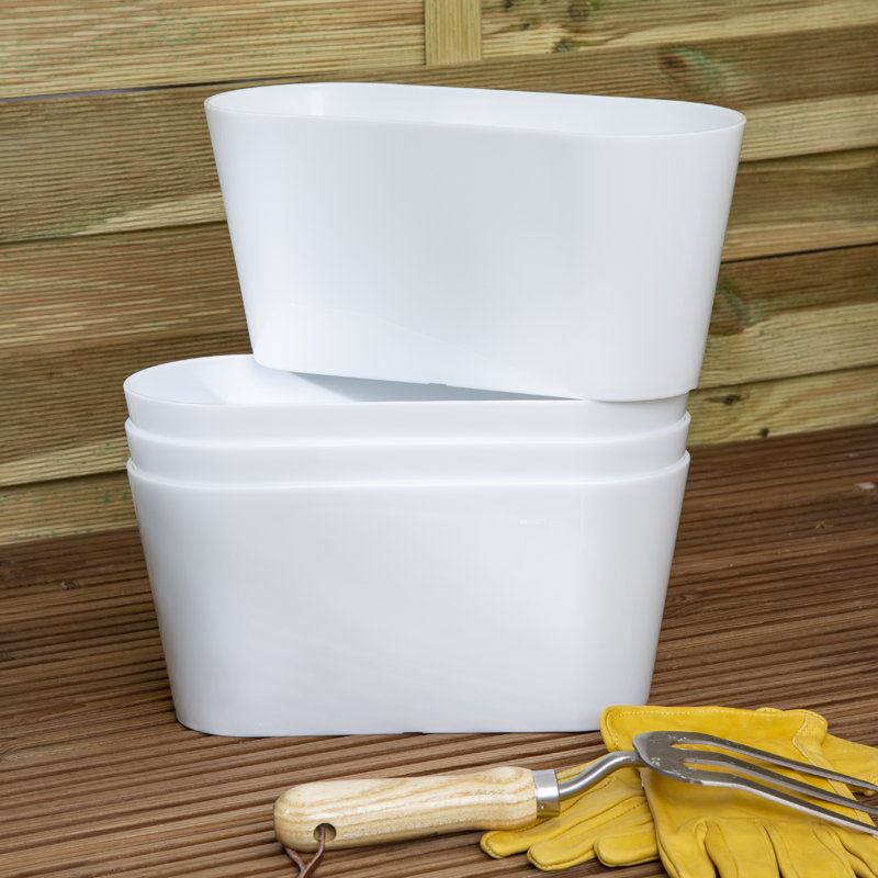 Wham Studio 30cm Oval Trough Cover, White