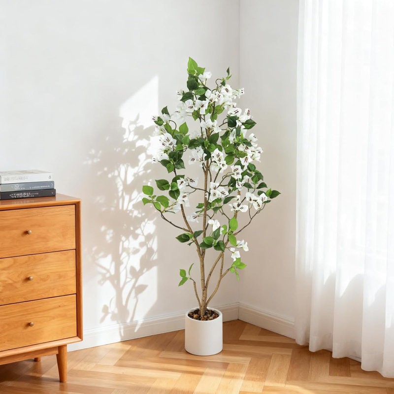 2 arbres artificiels d'intérieur, arbre artificiel, pot de fleurs artificiel, faux arbre artificiel en pot, Noël de l'Action de grâce