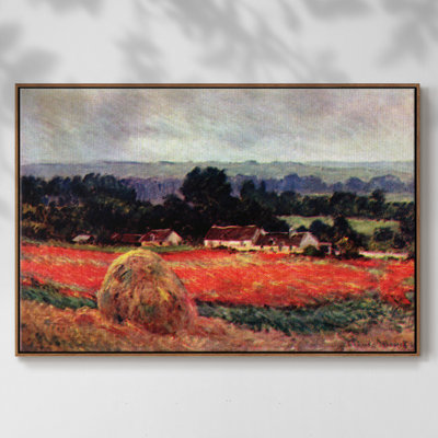 «The Poppy Blumefeld (The Barn)», reproduction sur toile par Claude Monet