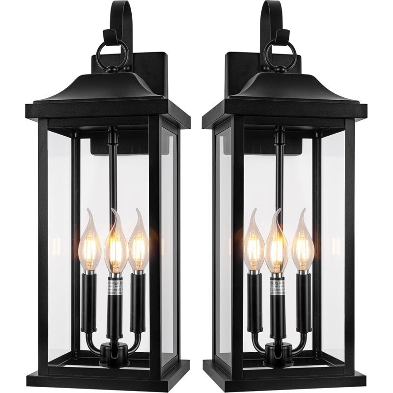 Très grand support de lampe murale d'extérieur