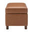 Banc de rangement en simili cuir Calletana