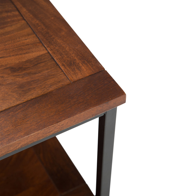 Moderne - Table de bout - Brun cognac foncé