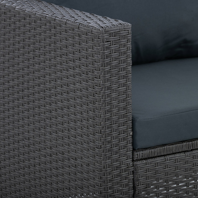 Ensemble de conversation modulaire de huit articles avec coussins