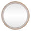 Miroir rond rond en bois