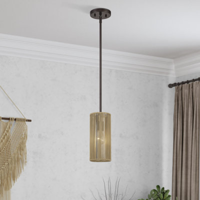 Mata 1 Light English Bronze Mini Pendant