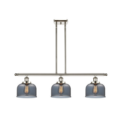Bell - 3 Light 36" Island Light - 8" Shade