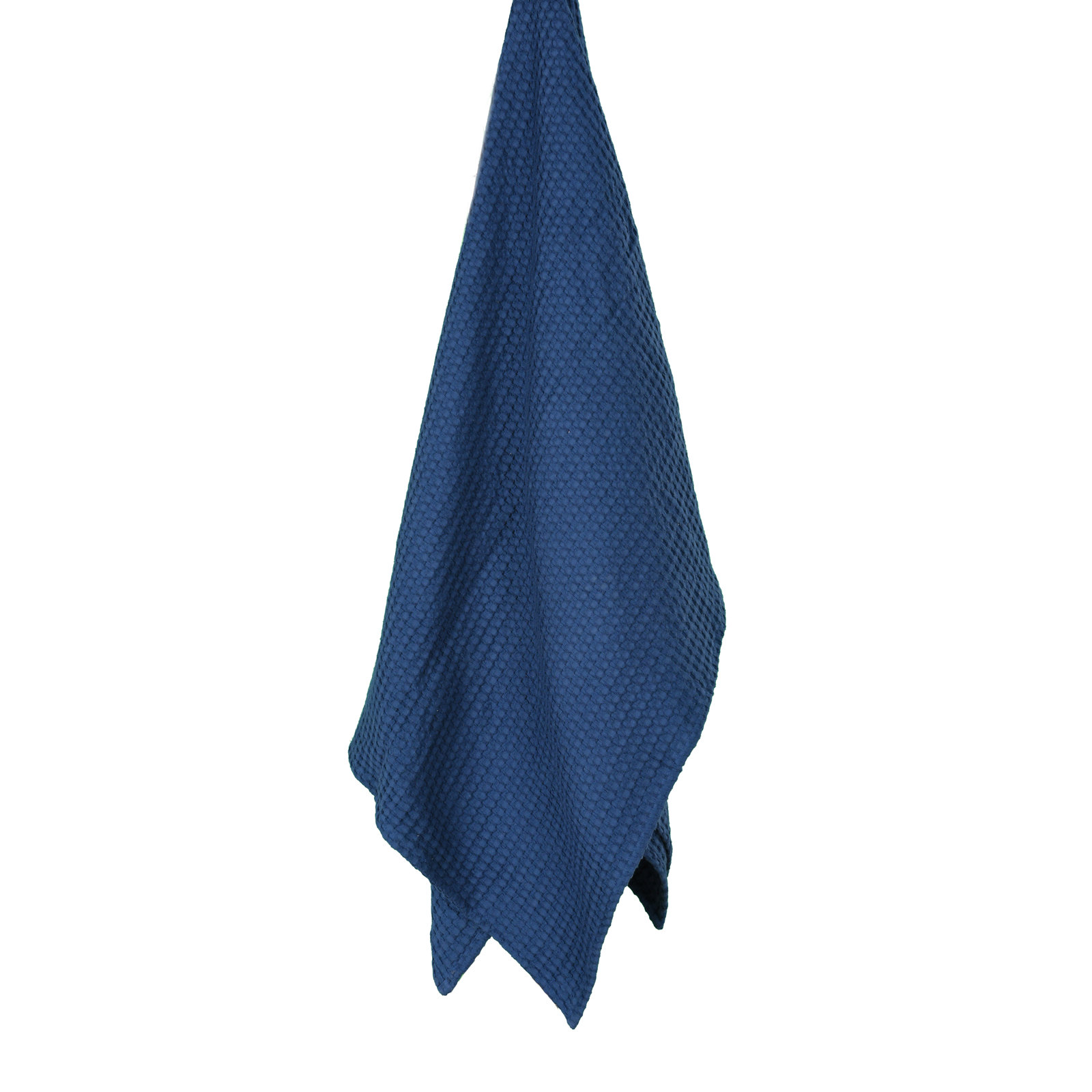 100% Cotton Throw, Bright Blue