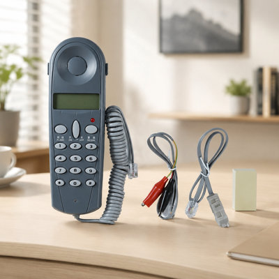 Telephone Line Butt Set Tester With Fsk Dtmf Caller Id And Multiple Line Connectors